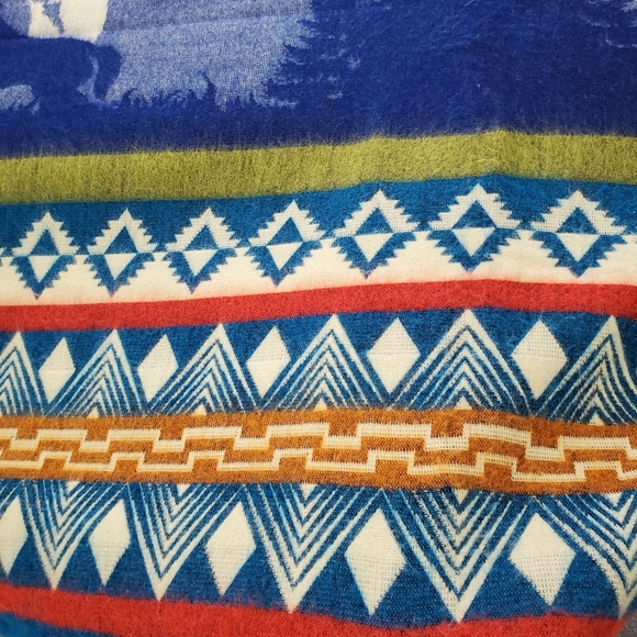 NWOT BLUE WINTER, COZY, ULTRA SOFT, BLANKET, NEW ITEM, UNIQUE GIFT - Picture 3 of 5